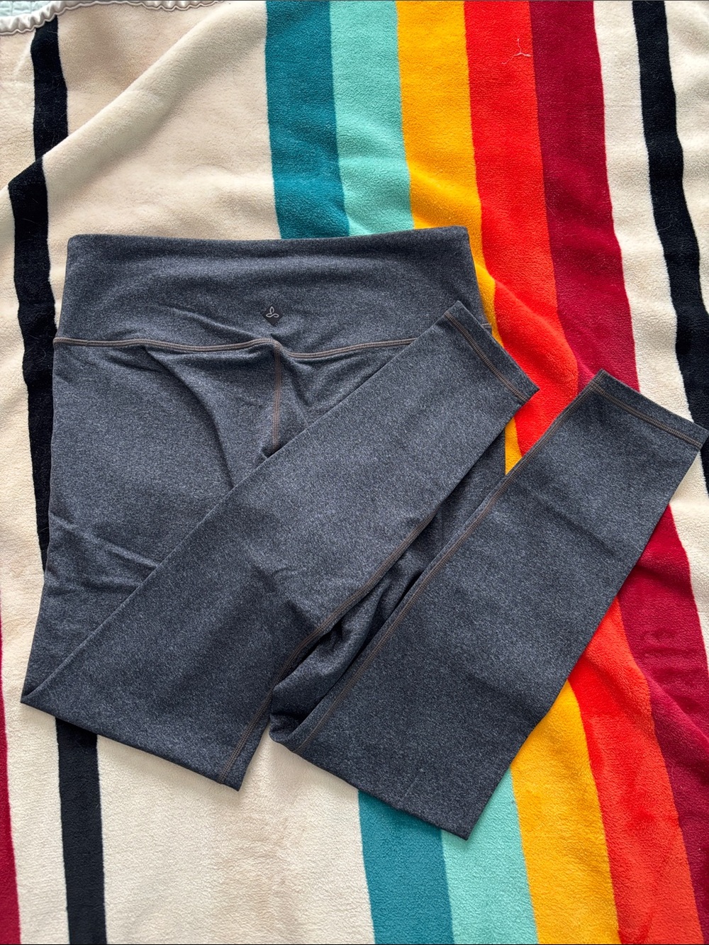 Prana Charcoal Gray Mid-Rise Leggings